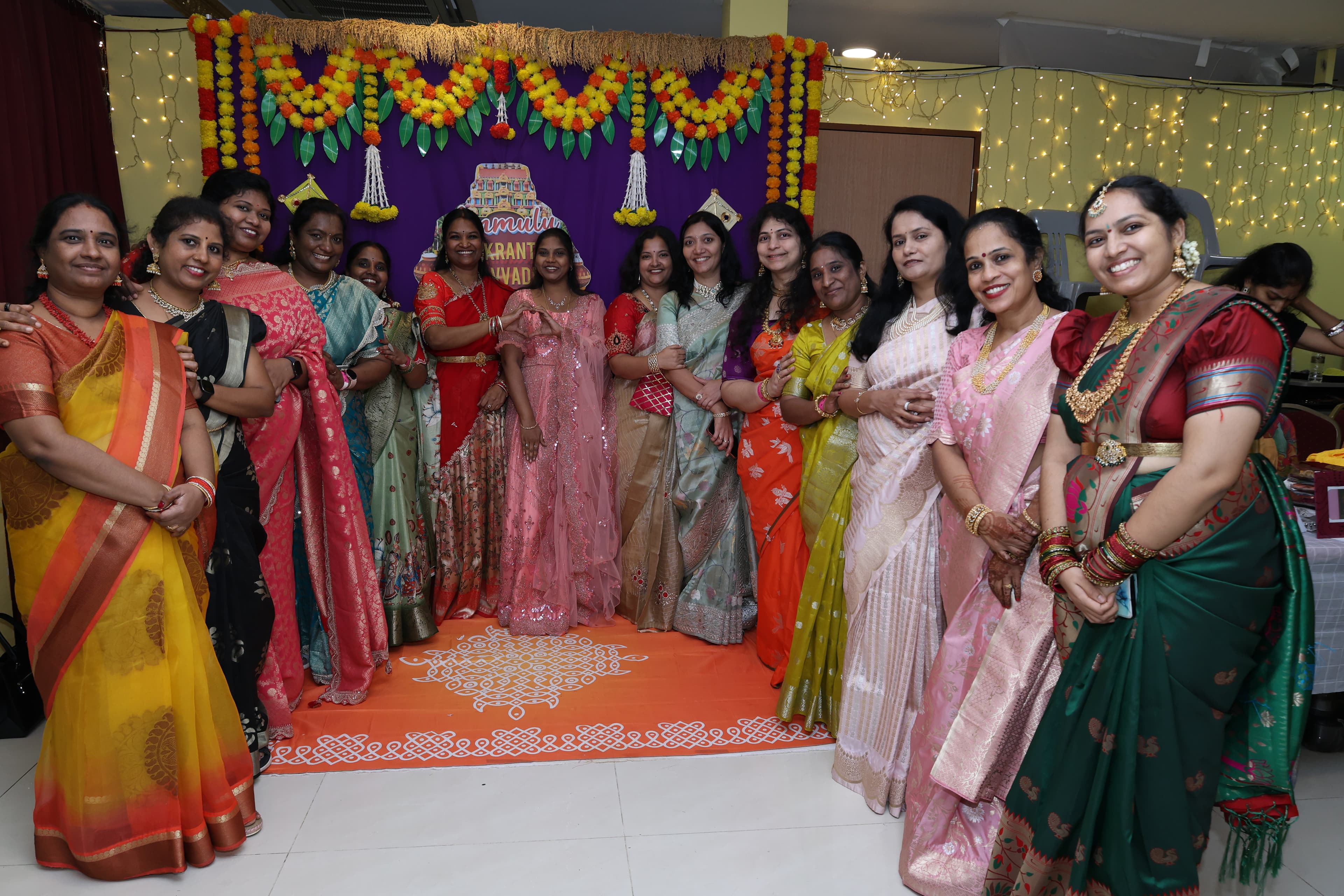 Ammulu women gathered at a celebration